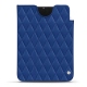 Pochette cuir Apple iPad mini 6 - Bleu océan - Couture ( Nappa - Pantone 293C ) 