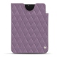 Pochette cuir Apple iPad mini 6 - Lilas - Couture ( Nappa - Pantone 2645U ) 