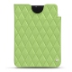Custodia in pelle Apple iPad mini 6 - Vert olive - Couture ( Nappa - Pantone 578U ) 