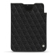 가죽 커버 Apple iPad mini 6 - Ebène - Couture ( Sleek P C12 - Black ) 