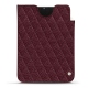 Lederschutzhülle Apple iPad mini 6 - Lie de vin - Couture ( Pantone 5115C ) 