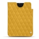 Lederschutzhülle Apple iPad mini 6 - Jaune soulèu - Couture