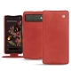 Google Pixel 6 leather case - Cerise vintage ( Pantone 185C ) 