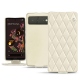 硬质真皮保护套 Google Pixel 6 - Blanc - Couture ( Bologna - White ) 