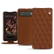 硬质真皮保护套 Google Pixel 6 - Marron - Couture ( Nappa - Pantone 1615C ) 