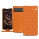 Funda de piel Google Pixel 6 - Orange - Couture ( Nappa - Pantone 1495U ) 