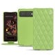 Custodia in pelle Google Pixel 6 - Vert olive - Couture ( Nappa - Pantone 578U ) 