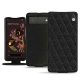 硬质真皮保护套 Google Pixel 6 - Ebène - Couture ( Sleek P C12 - Black ) 