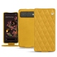 硬质真皮保护套 Google Pixel 6 - Jaune soulèu - Couture
