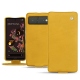 Google Pixel 6 leather case - Jaune soulèu