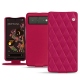 Housse cuir Google Pixel 6 - Rose fluo - Couture