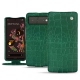 Custodia in pelle Google Pixel 6 - Crocodile pino