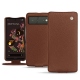 Funda de piel Google Pixel 6 - Marron délicat