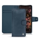 Capa em pele Google Pixel 6 - Jean vintage ( Roughtcut - Pantone 285U  ) 
