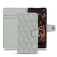 Housse cuir Google Pixel 6 - Gris - Couture ( Nappa - Pantone W428C ) 
