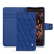 レザーケース Google Pixel 6 - Bleu océan - Couture ( Nappa - Pantone 293C ) 