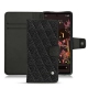 Lederschutzhülle Google Pixel 6 - Ebène - Couture ( Sleek P C12 - Black ) 