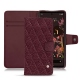 レザーケース Google Pixel 6 - Lie de vin - Couture ( Pantone 5115C ) 