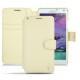 Custodia in pelle Samsung SM-N910 Galaxy Note 4  - Beige ( Nappa - Pantone 7502C ) 