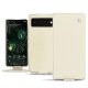 Google Pixel 6 Pro leather case - Blanc (  Nappa - White ) 