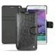 Housse cuir Samsung SM-N910 Galaxy Note 4  - Autruche nero