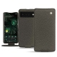 Google Pixel 6 Pro leather case - Anthracite ( Pantone 424C ) 
