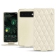 Funda de piel Google Pixel 6 Pro - Blanc - Couture ( Bologna - White ) 