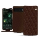 Funda de piel Google Pixel 6 Pro - Châtaigne - Couture ( Pantone 476C ) 