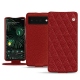 Google Pixel 6 Pro leather case - Tomate - Couture ( Pantone 187C ) 