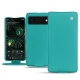 Lederschutzhülle Google Pixel 6 Pro - Bleu fluo