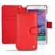 Capa em pele Samsung SM-N910 Galaxy Note 4  - Tomate ( Pantone 187C ) 