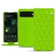 Google Pixel 6 Pro leather case - Vert fluo - Couture