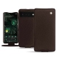 Housse cuir Google Pixel 6 Pro - Marron envoûtant