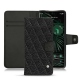 Custodia in pelle Google Pixel 6 Pro - Ebène - Couture ( Sleek P C12 - Black ) 