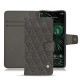 Funda de piel Google Pixel 6 Pro - Anthracite - Couture ( Pantone 424C ) 