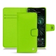 Google Pixel 6 Pro leather case - Vert fluo