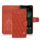Google Pixel 6 Pro leather case - Arange clouquié - Couture