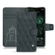 Google Pixel 6 Pro leather case - Blu marino - Couture
