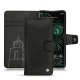 Google Pixel 6 Pro leather case - Negre poudro