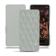 Google Pixel 6 leather case - Gris - Couture ( Nappa - Pantone W428C ) 