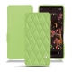 Housse cuir Google Pixel 6 - Vert olive - Couture ( Nappa - Pantone 578U ) 