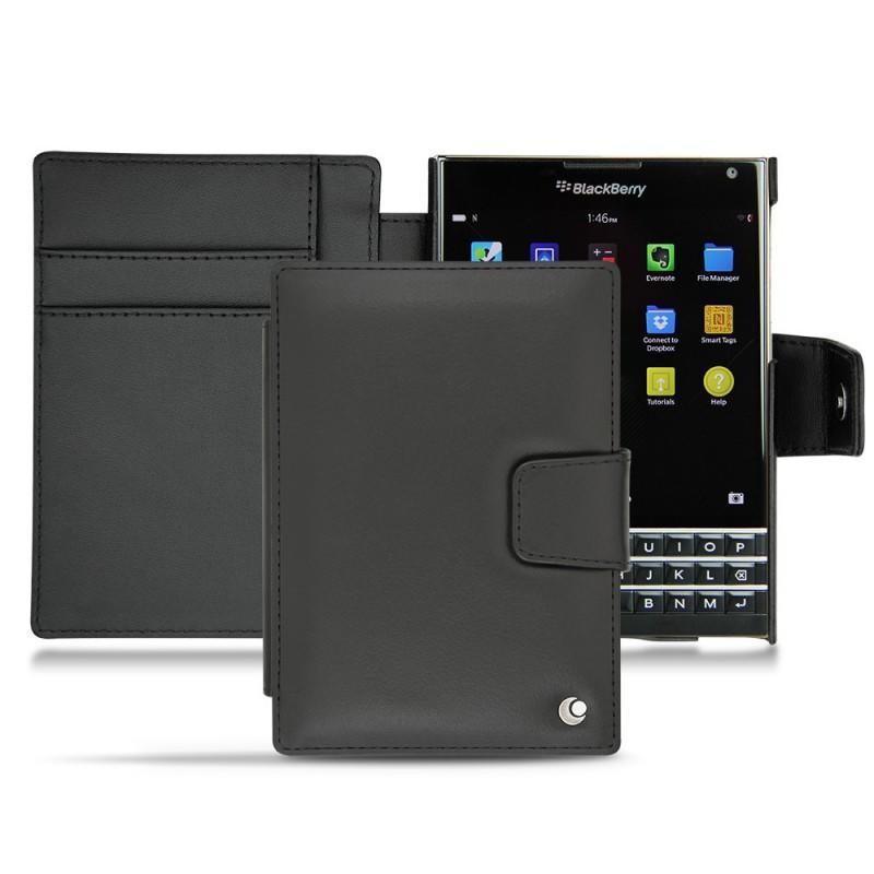 レザーケース BlackBerry Passport - Noir ( Nappa - Black ) 