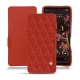 Housse cuir Google Pixel 6 - Papaye - Couture ( Pantone 180C ) 