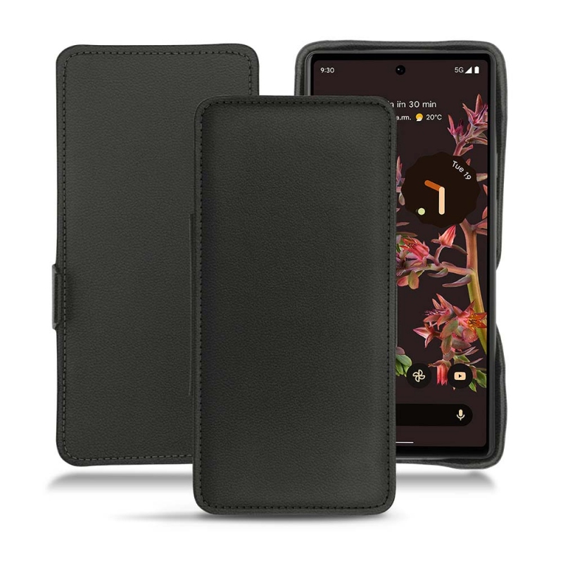 Housse cuir Google Pixel 6 - Noir PU