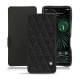 Lederschutzhülle Google Pixel 6 Pro - Ebène - Couture ( Sleek P C12 - Black ) 