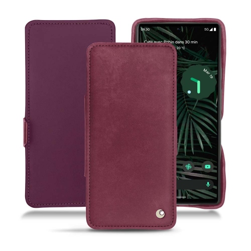 Custodia in pelle e protezione per Google Pixel 6 ProPrune vintage ( Pantone #612434 ) 