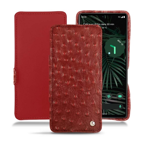 Estojo em pele e protecção para Google Pixel 6 ProAutruche ciliegia ( Pantone #a4343a ) 