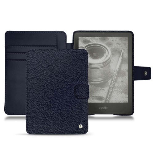  Amazon Kindle Paperwhite용 가죽 커버 및 쉘Cobalt ( Pantone #2b253f ) 