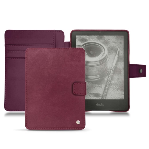 Ledertasche für Amazon Kindle PaperwhitePrune vintage ( Pantone #612434 ) 