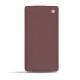 レザーケース Sony Xperia Z3  - Lie de vin ( Pantone 5115C ) 